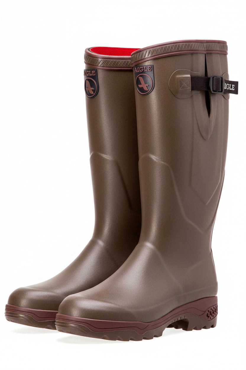 Neoprene Lined Anti-Fatigue Wellington Boot - Khaki