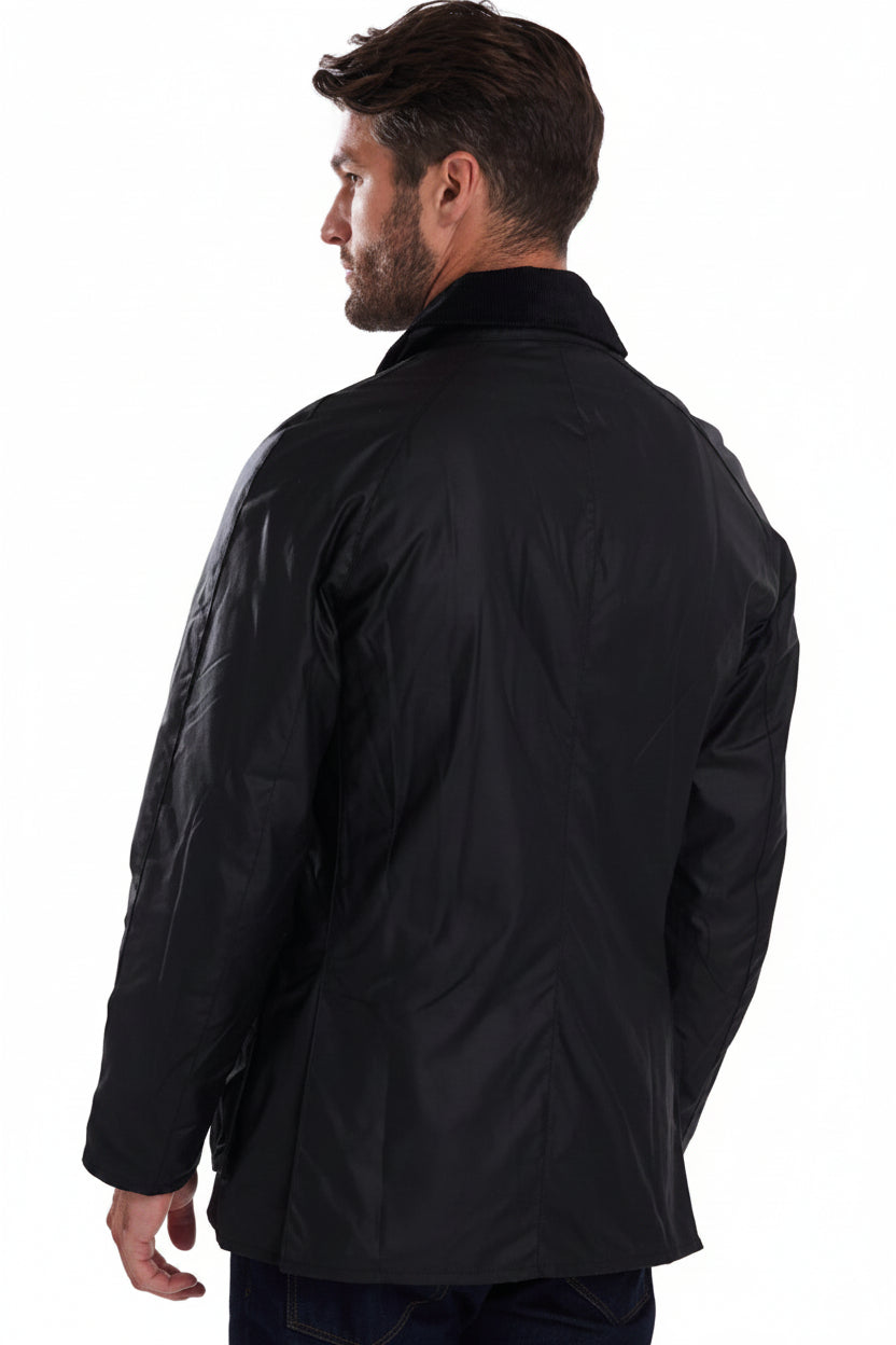Mens Wax Jacket - Black