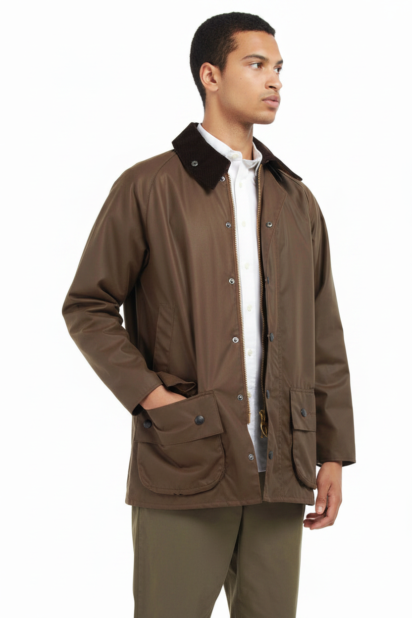 Mens Wax Jacket - Bark