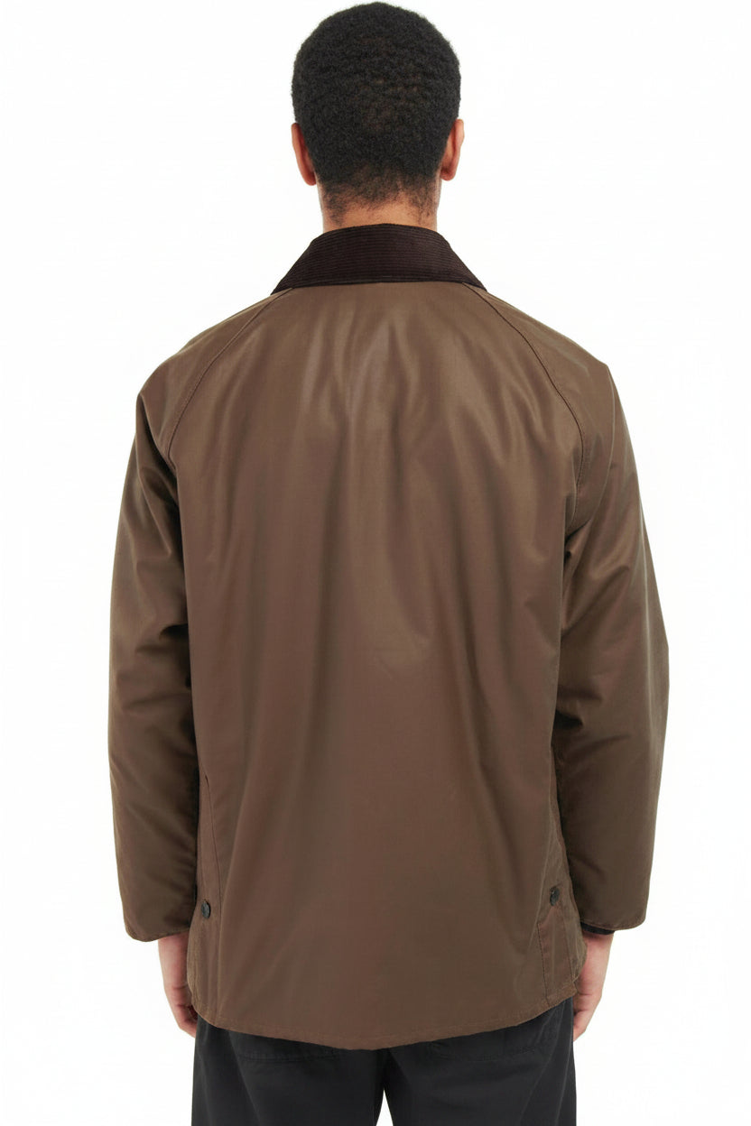 Mens Waxed Jacket - Bark