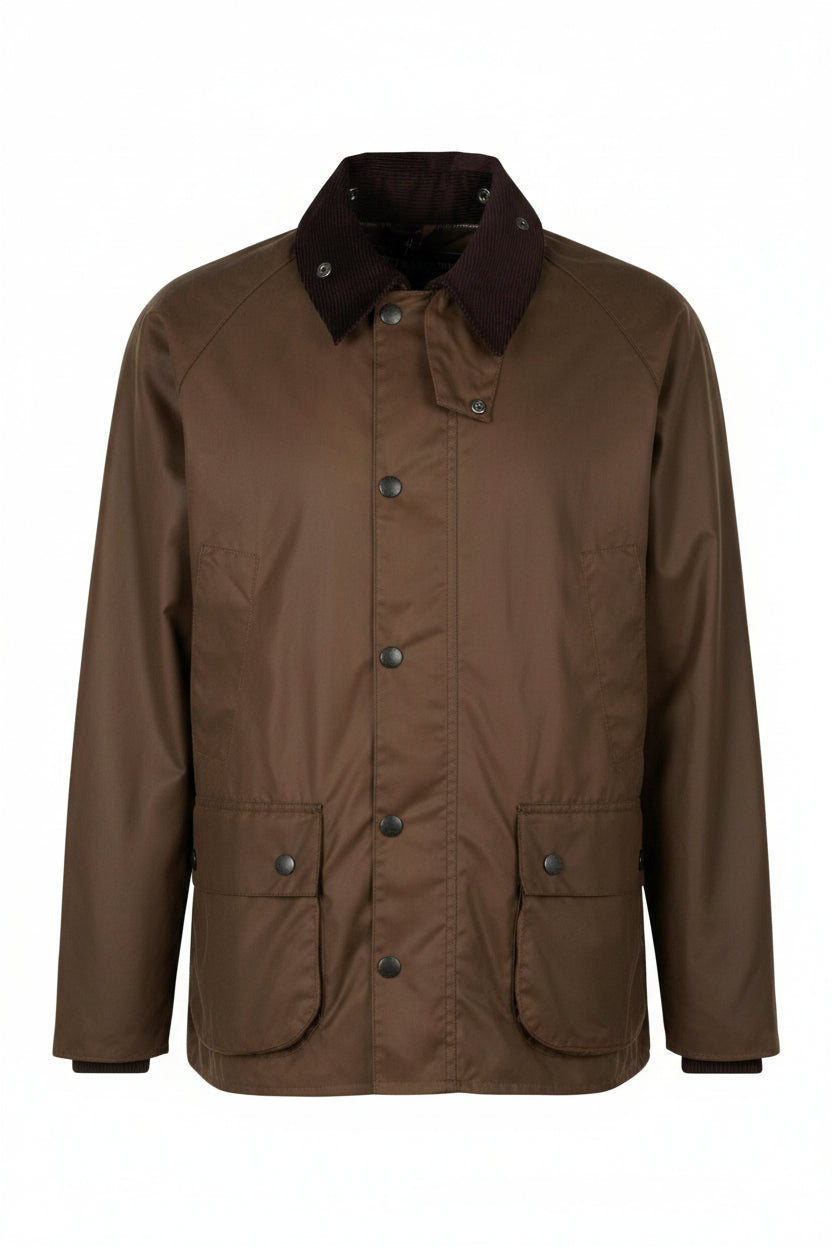 Mens Waxed Jacket - Bark