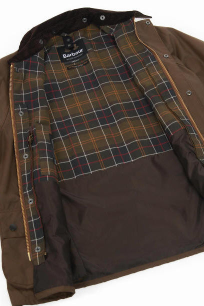 Mens Waxed Jacket - Bark
