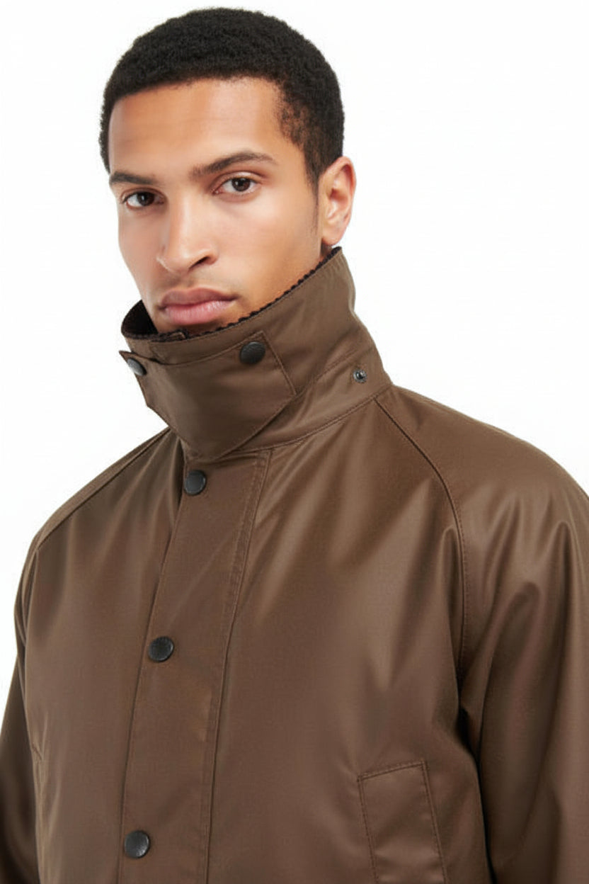 Mens Waxed Jacket - Bark