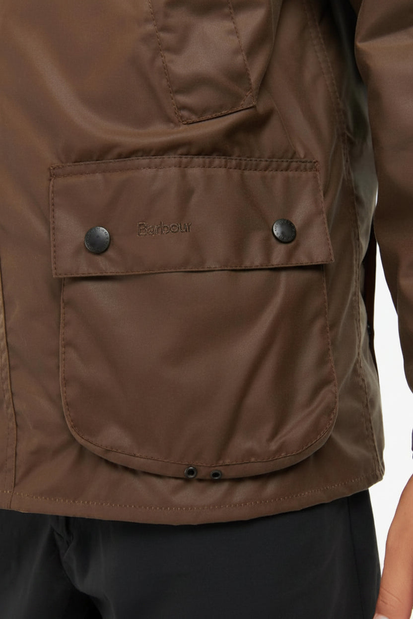 Mens Waxed Jacket - Bark