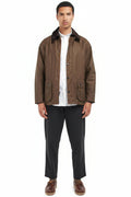Mens Waxed Jacket - Bark