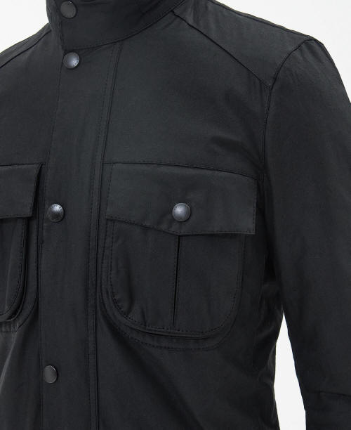 Mens Wax Jacket - Black