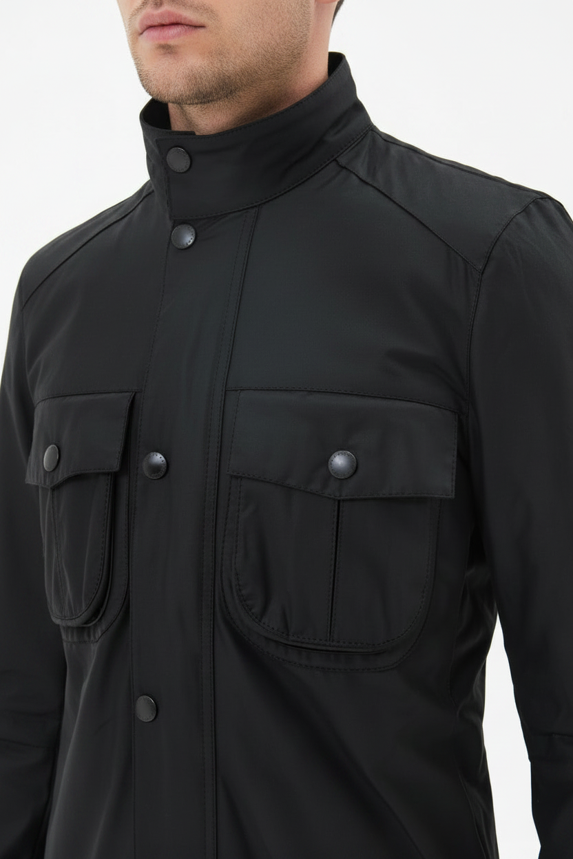 Mens Wax Jacket - Black