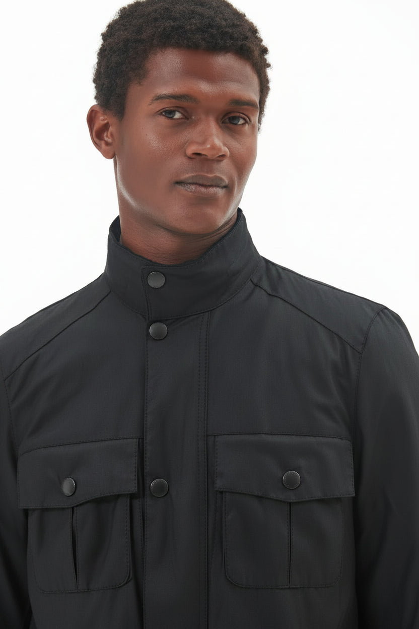 Mens Wax Jacket - Black
