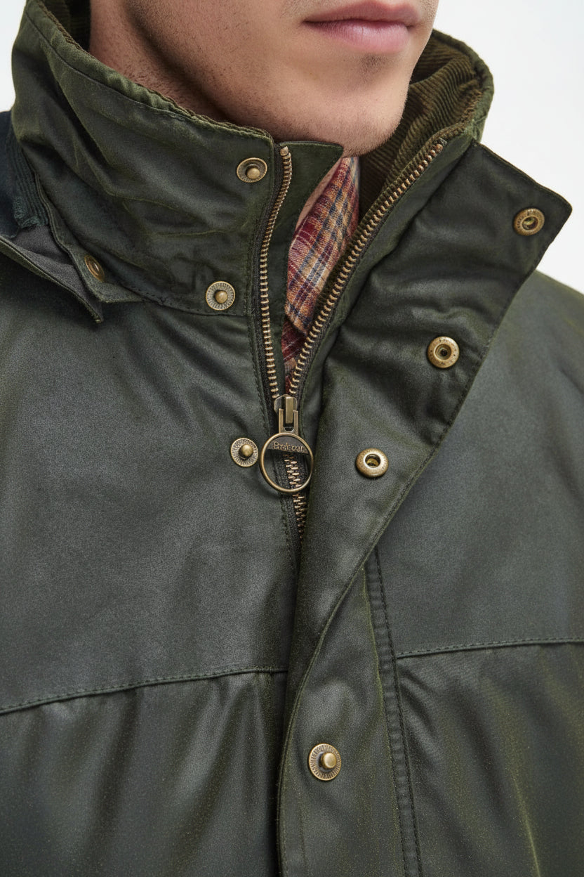 Womens Waxed Jacket - Fern