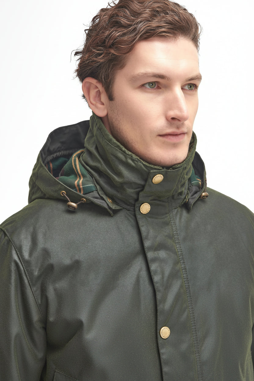 Womens Waxed Jacket - Fern