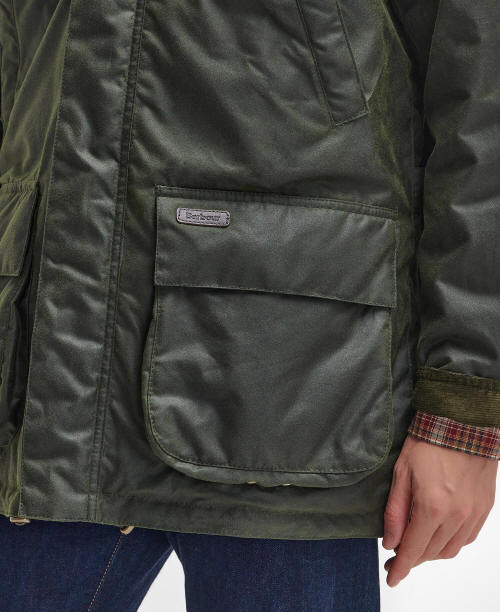 Womens Waxed Jacket - Fern