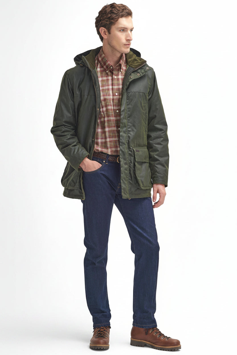 Womens Waxed Jacket - Fern