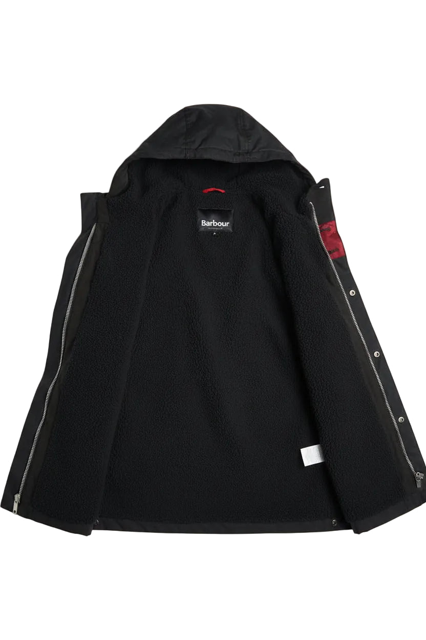 Mens Wax Parka - Black