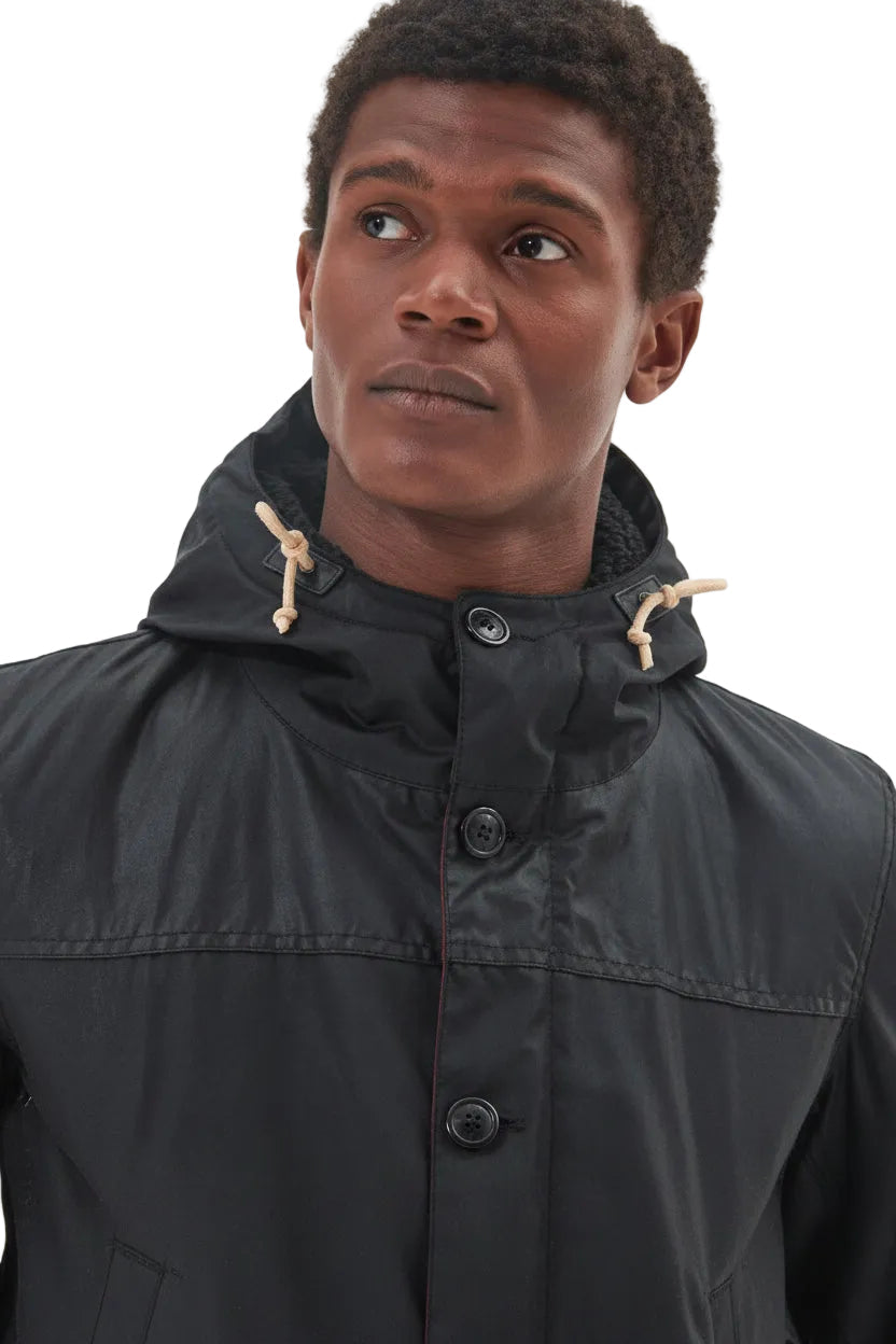 Mens Wax Parka - Black