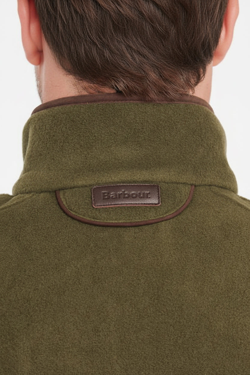Mens Fleece Gilet - Olive