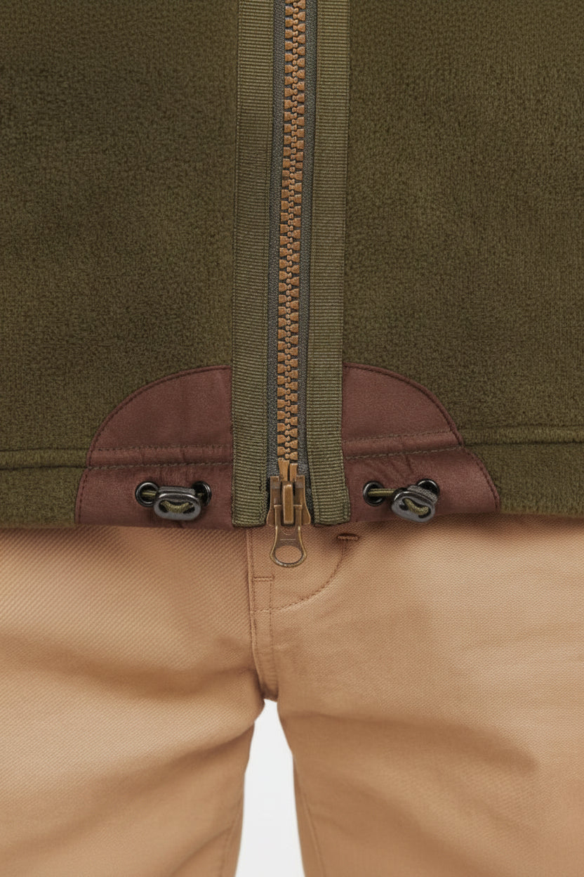 Mens Fleece Gilet - Olive