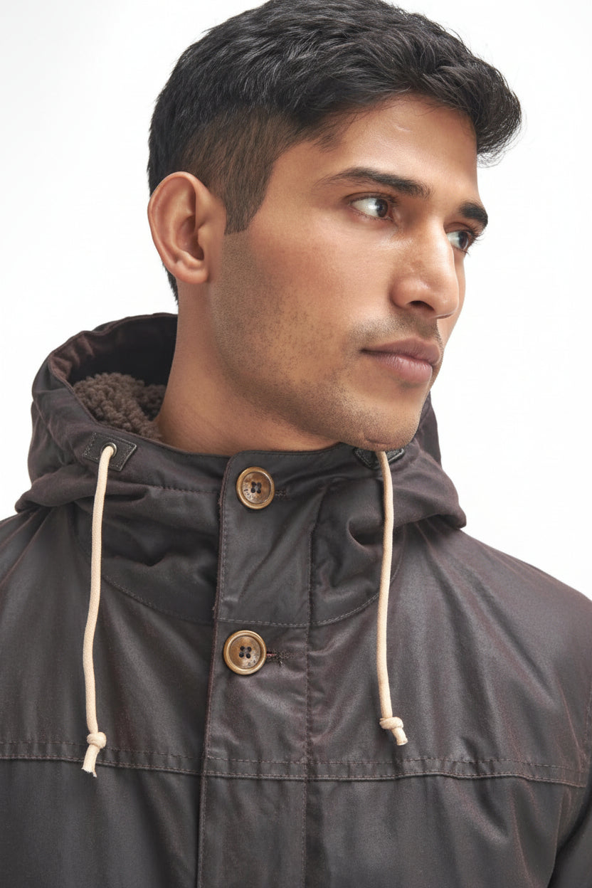 Mens Wax Parka - Rustic