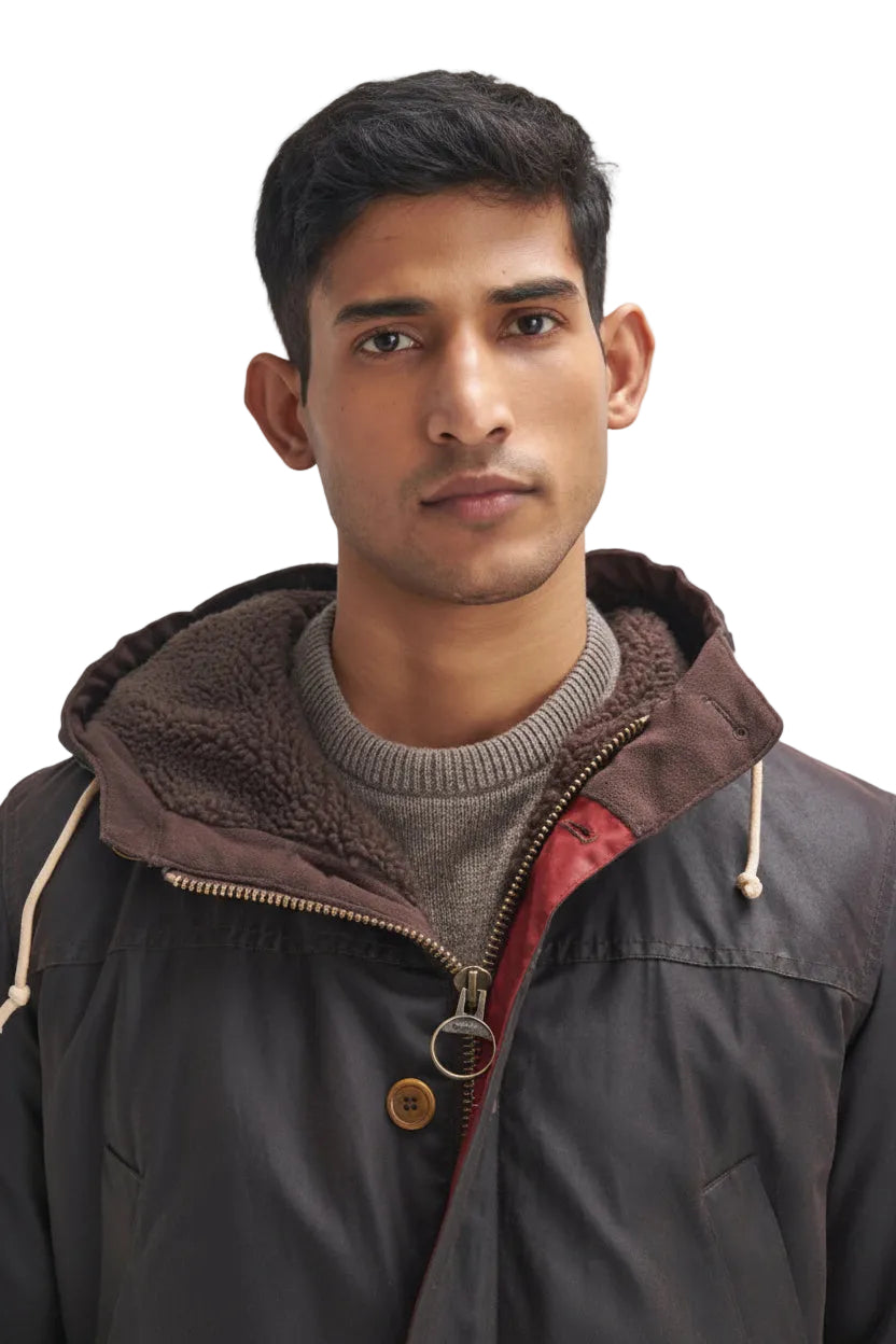 Mens Wax Parka - Rustic