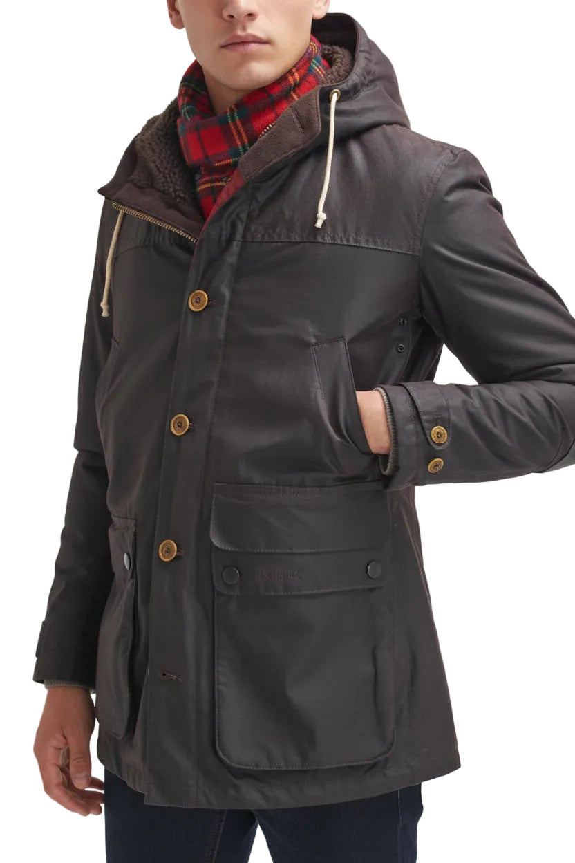 Mens Wax Parka - Rustic
