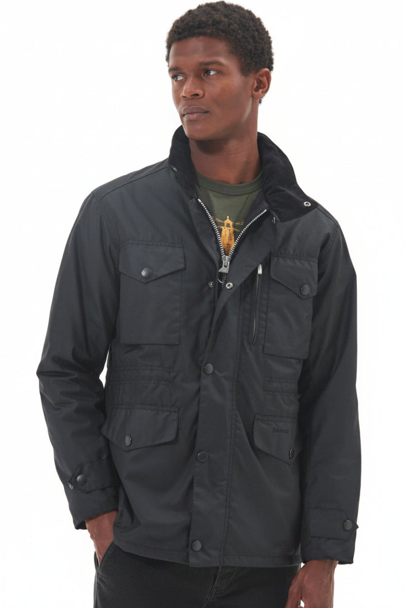 Mens Wax Jacket - Black