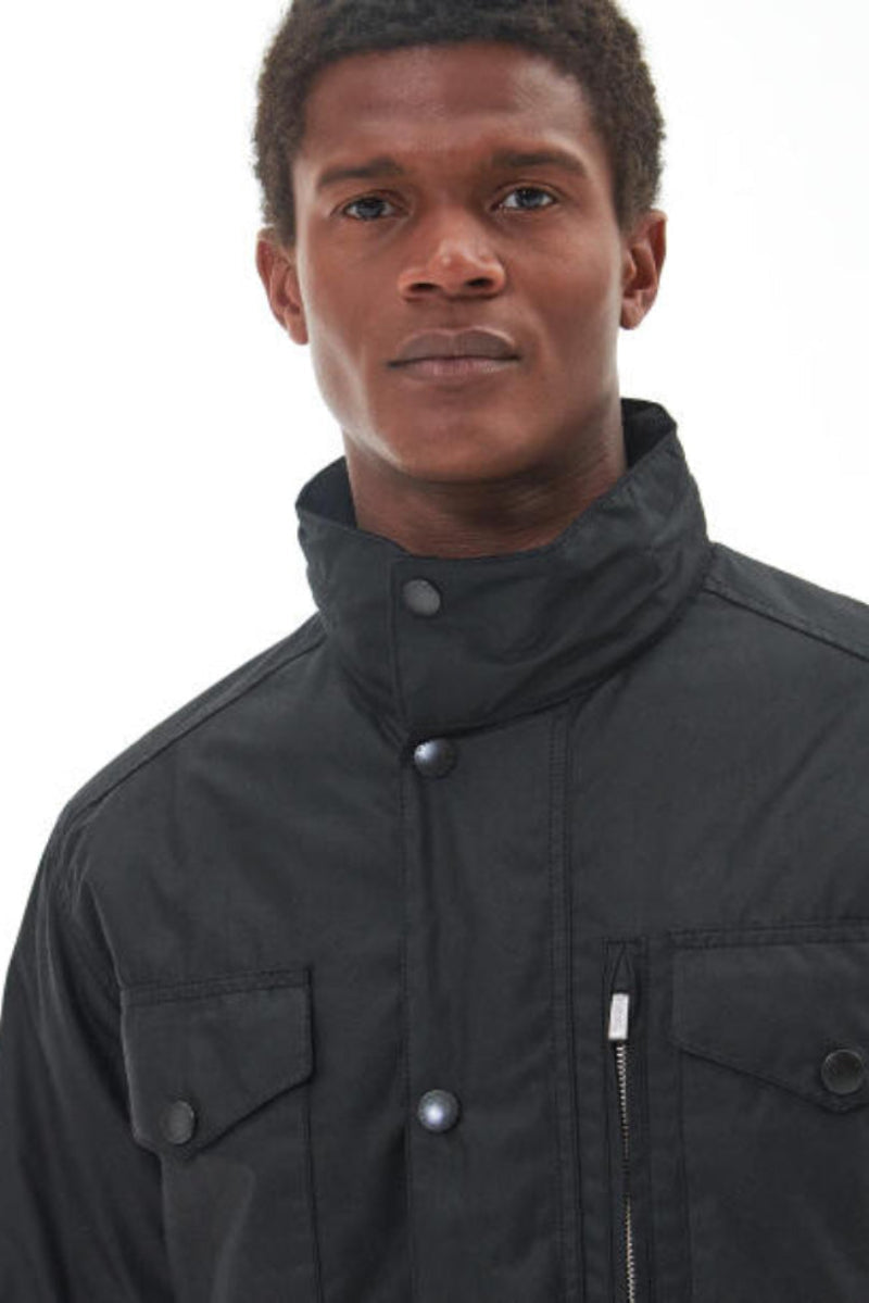 Mens Wax Jacket - Black