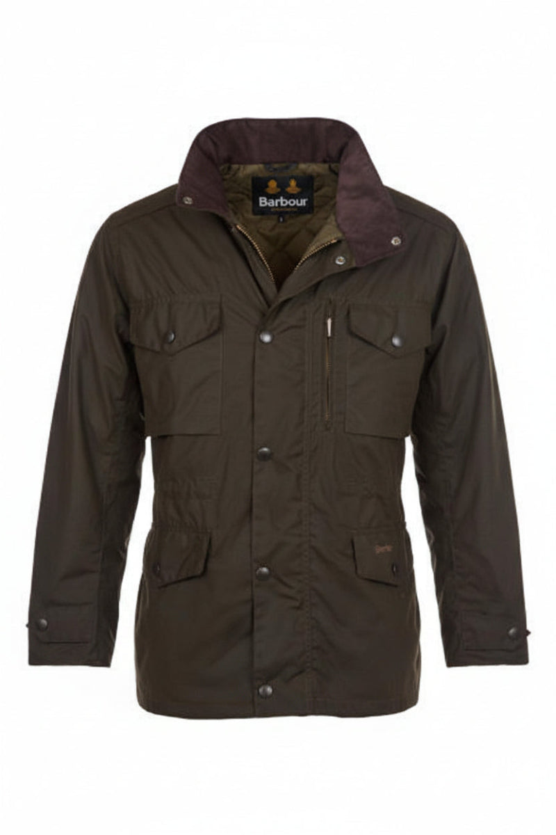 Mens Wax Jacket - Olive