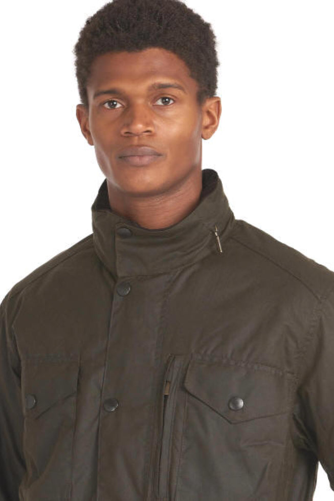 Mens Wax Jacket - Olive