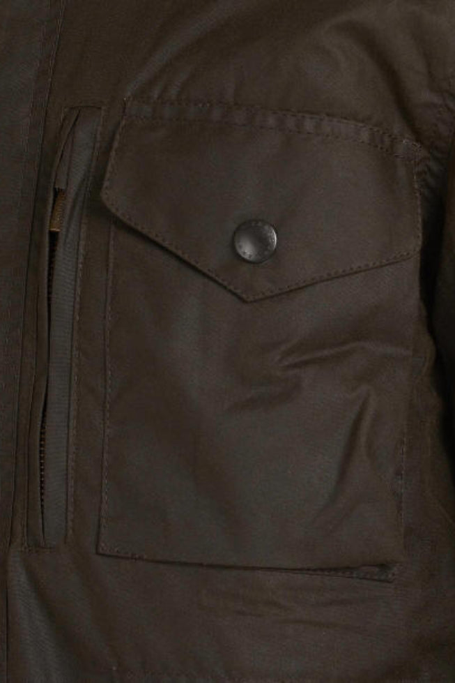 Mens Wax Jacket - Olive
