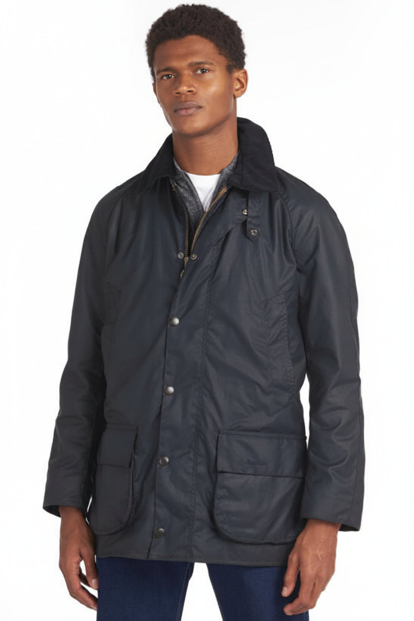 Mens Waxcotton Coat - Navy