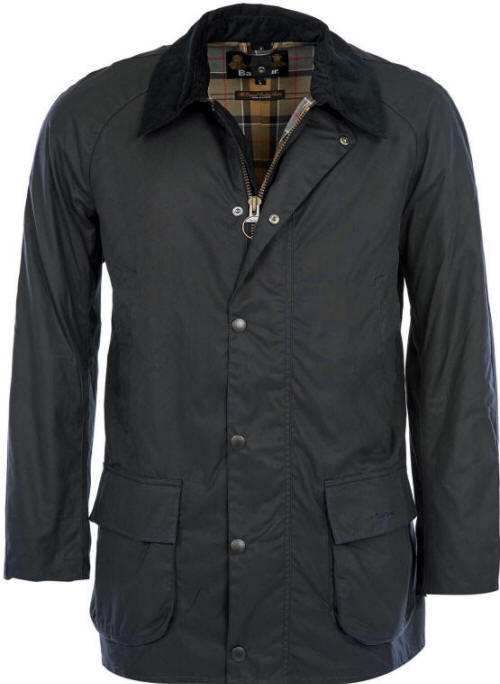 Mens Waxcotton Coat - Navy