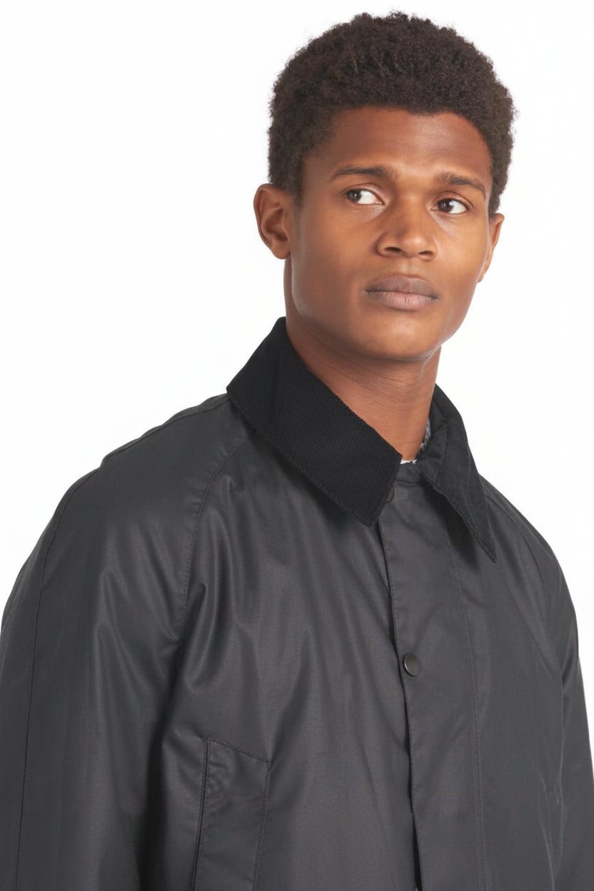 Mens Waxcotton Coat - Navy