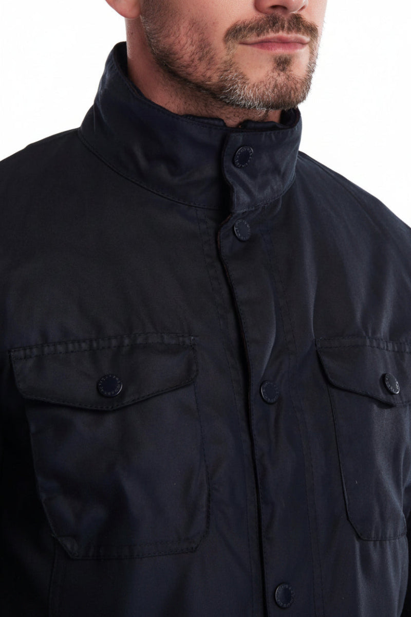 Mens Wax Jacket - Navy