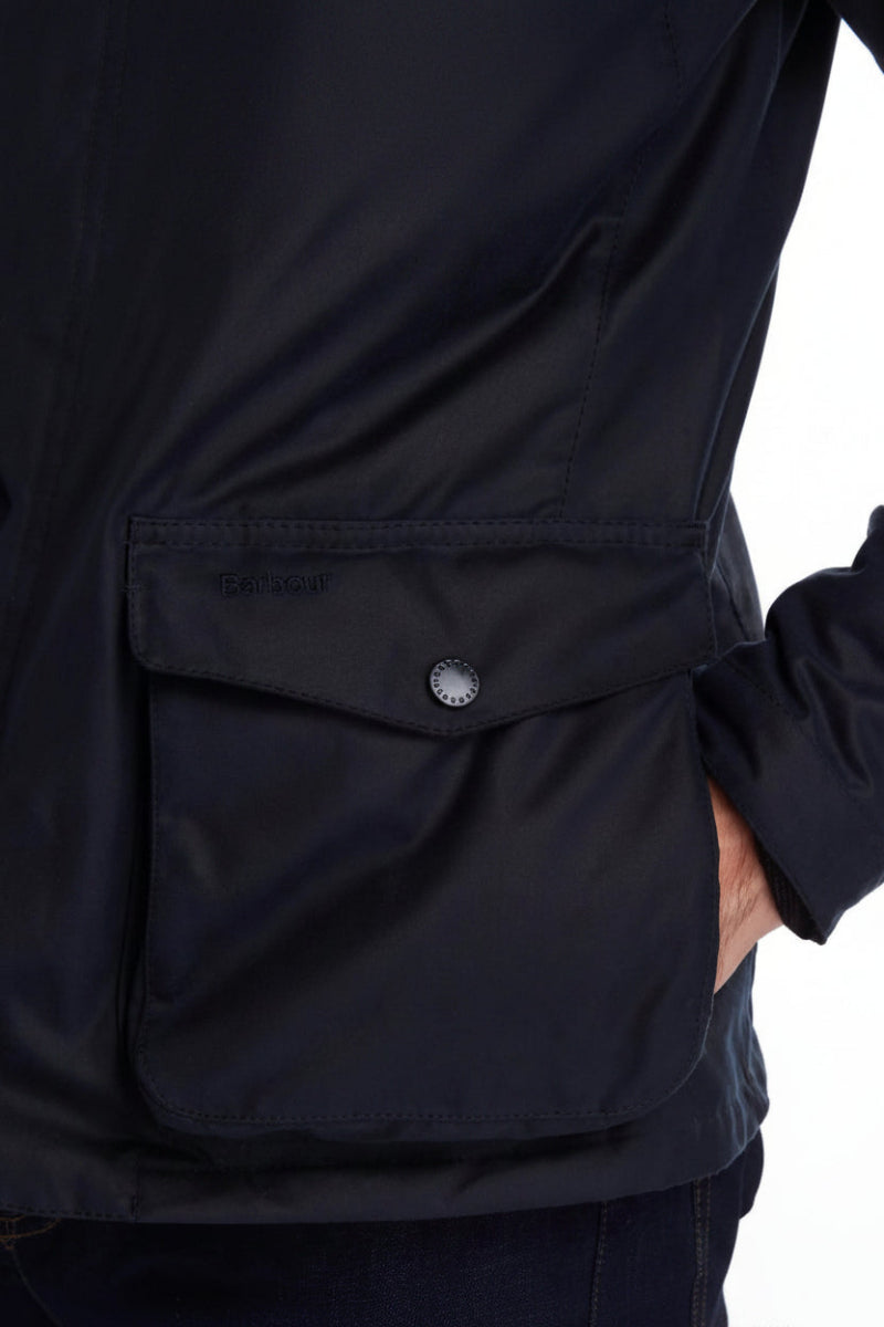 Mens Wax Jacket - Navy