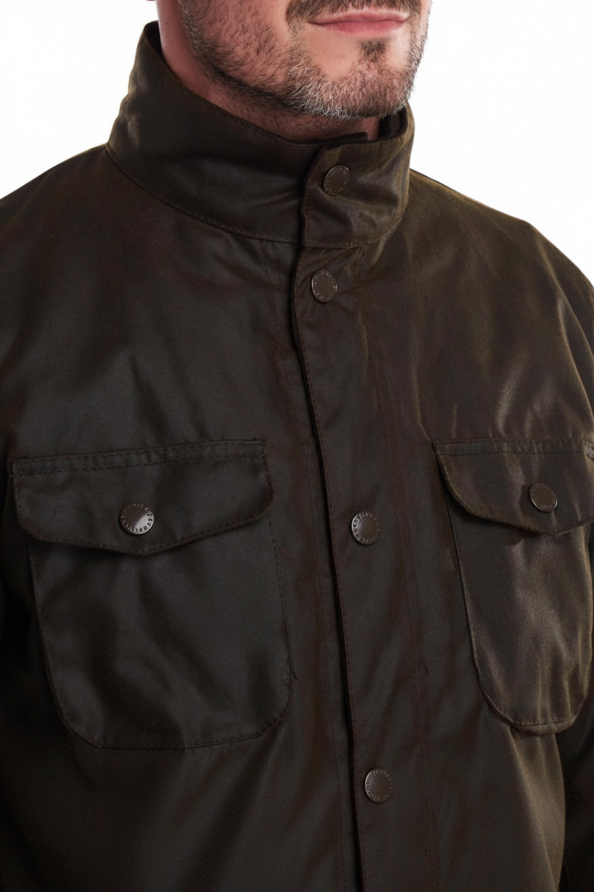 Mens Wax Jacket - Olive