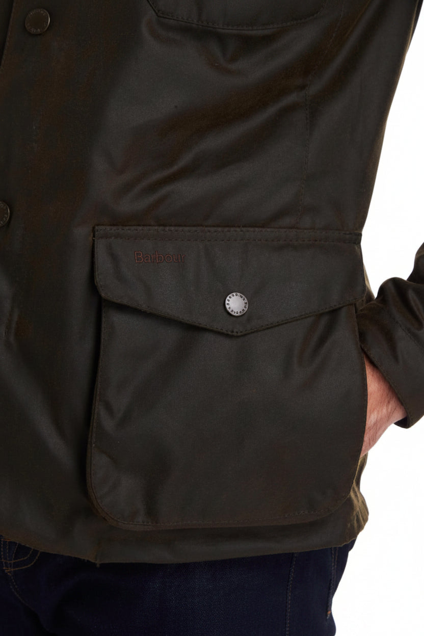 Mens Wax Jacket - Olive