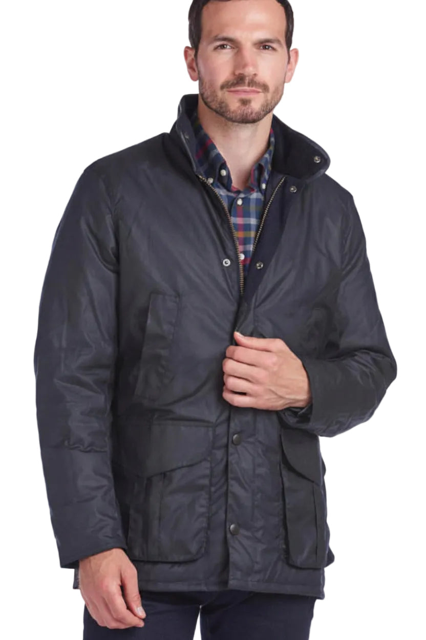 Mens Wax Jacket - Navy