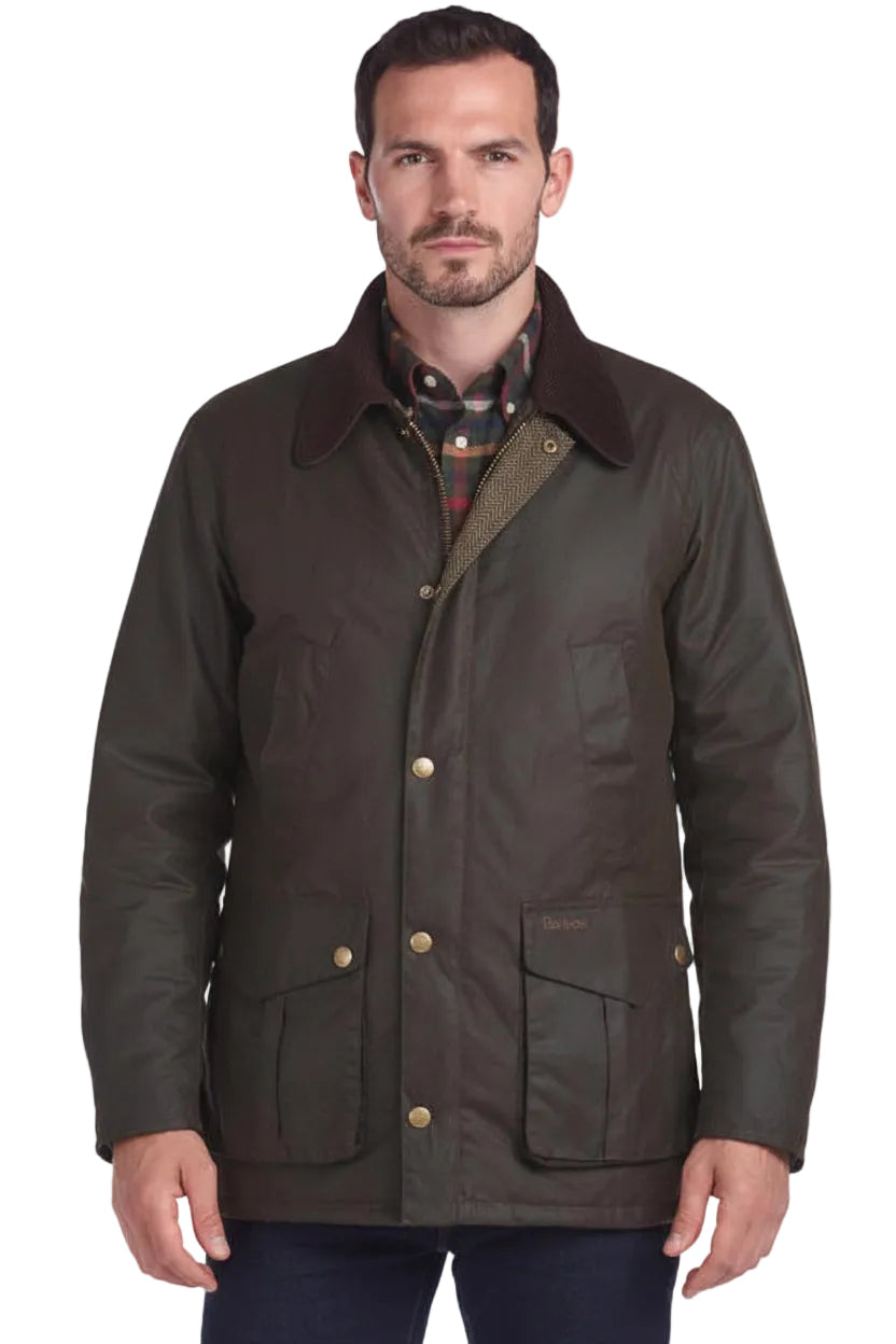Mens Wax Jacket - Olive