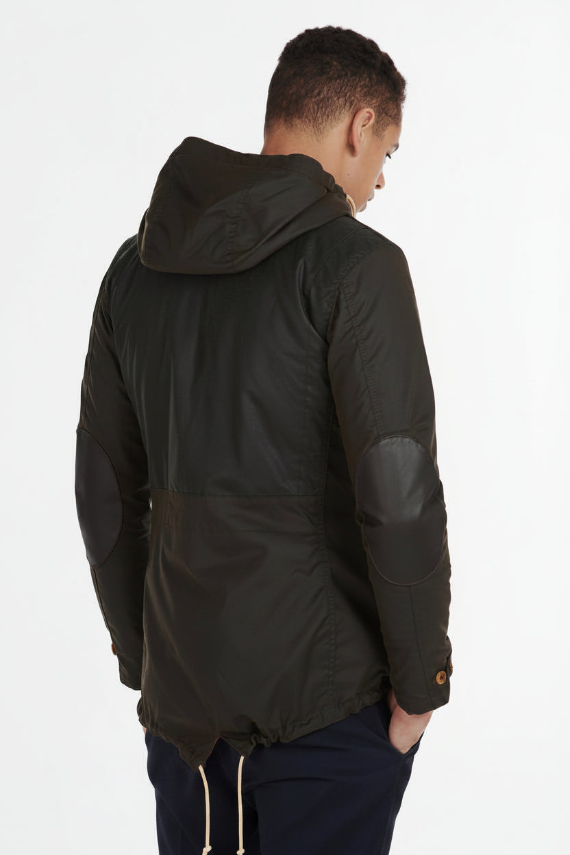 Mens Wax Parka - Olive