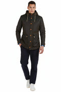 Mens Wax Parka - Olive