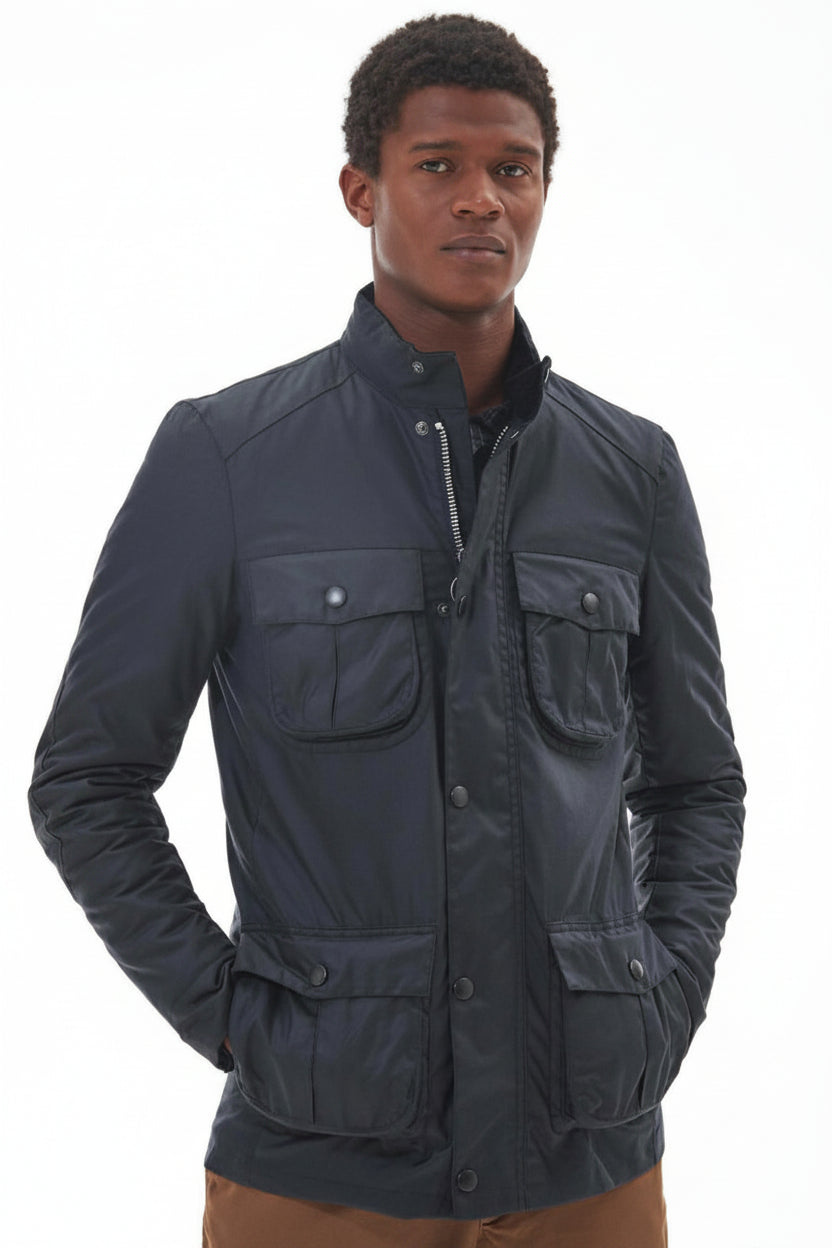 Mens Wax Jacket - Navy