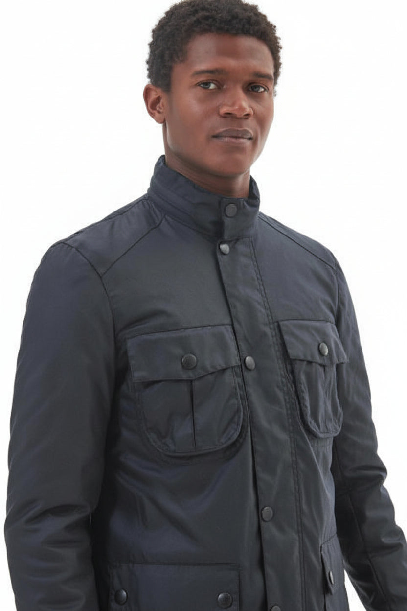 Mens Wax Jacket - Navy