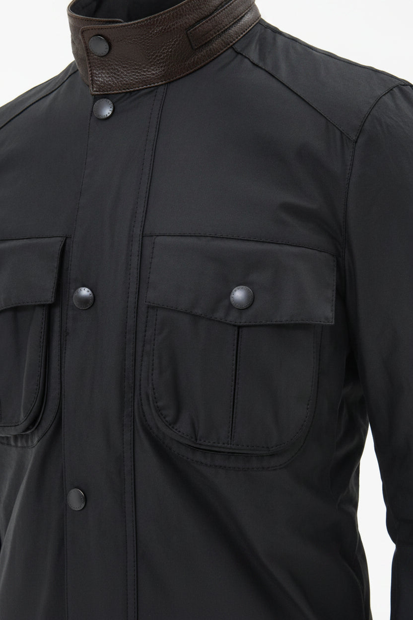 Mens Wax Jacket - Navy
