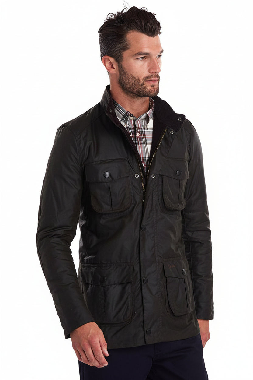Mens Wax Jacket - Olive