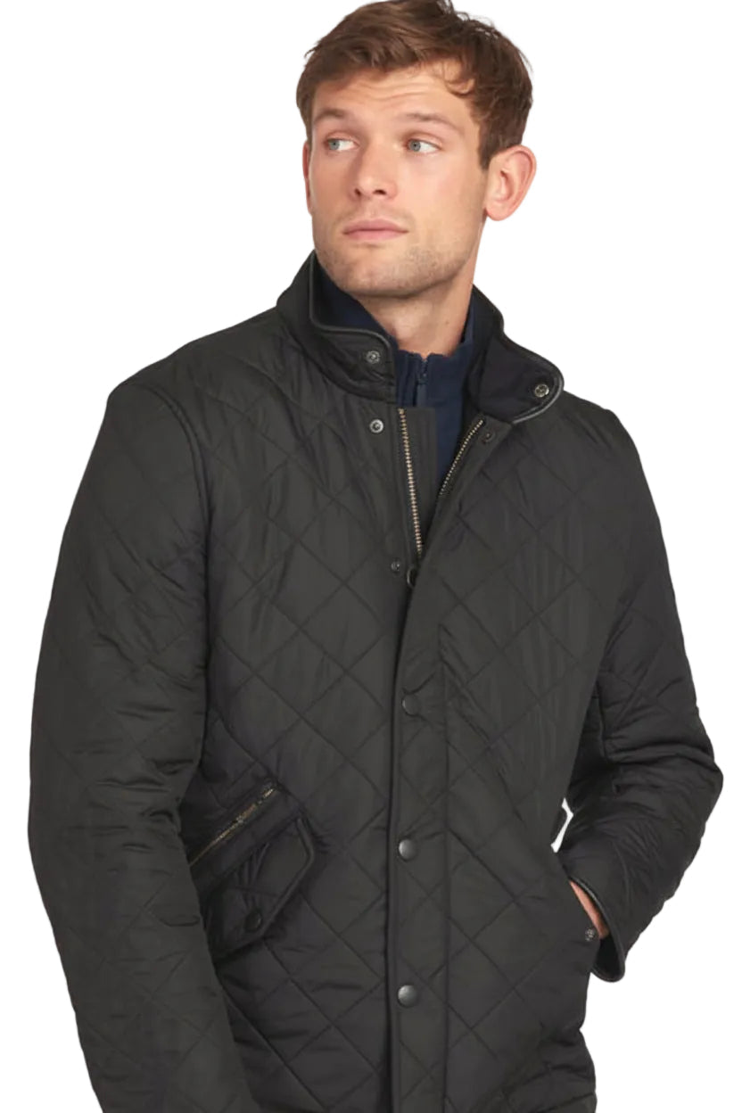 Mens Quilted Jacket - Black