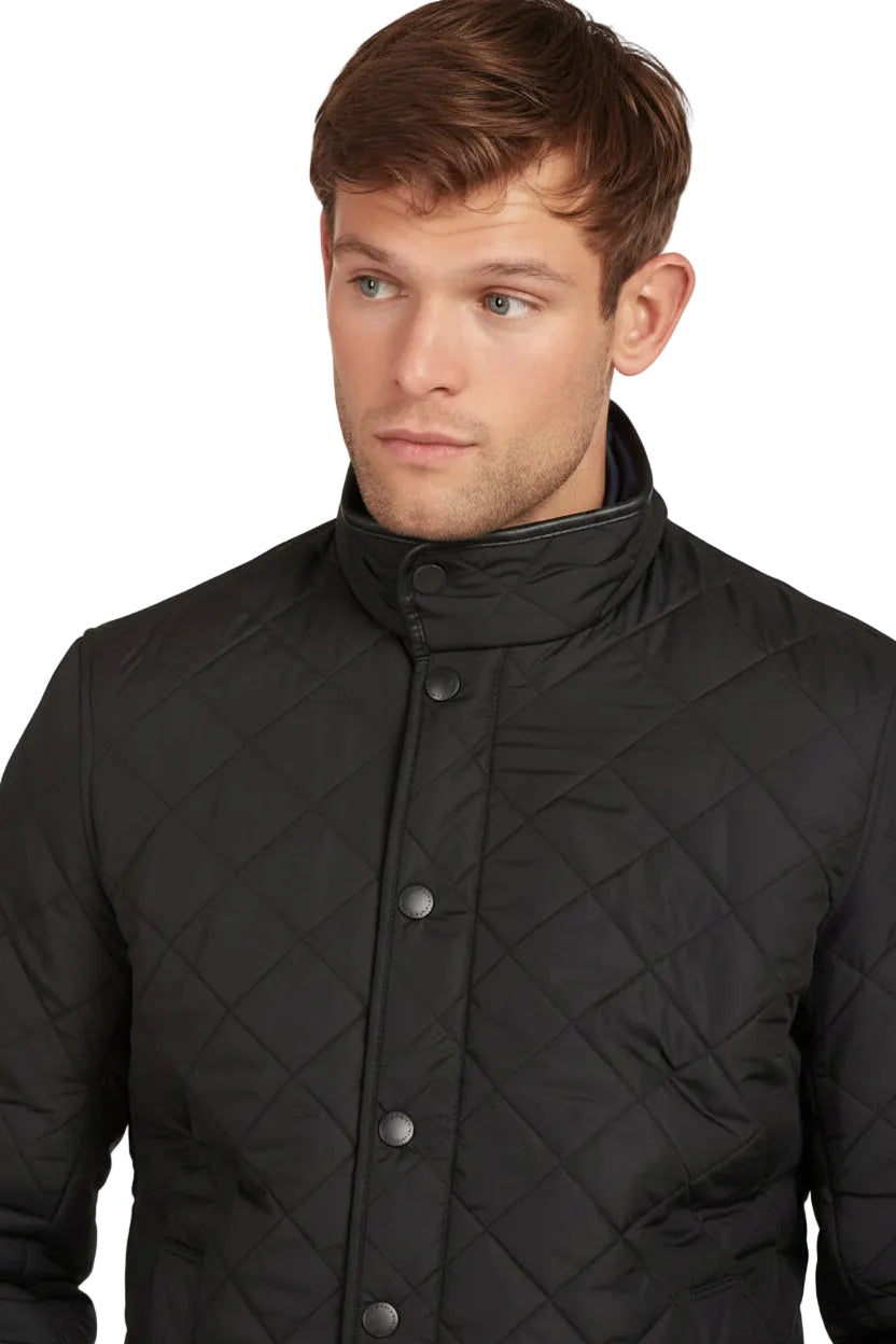 Mens Quilted Jacket - Black