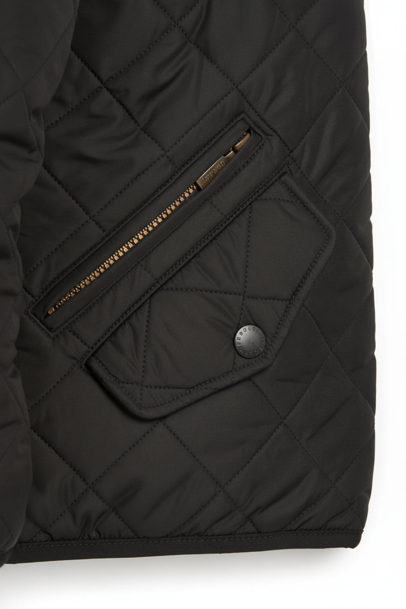 Mens Quilted Jacket - Black