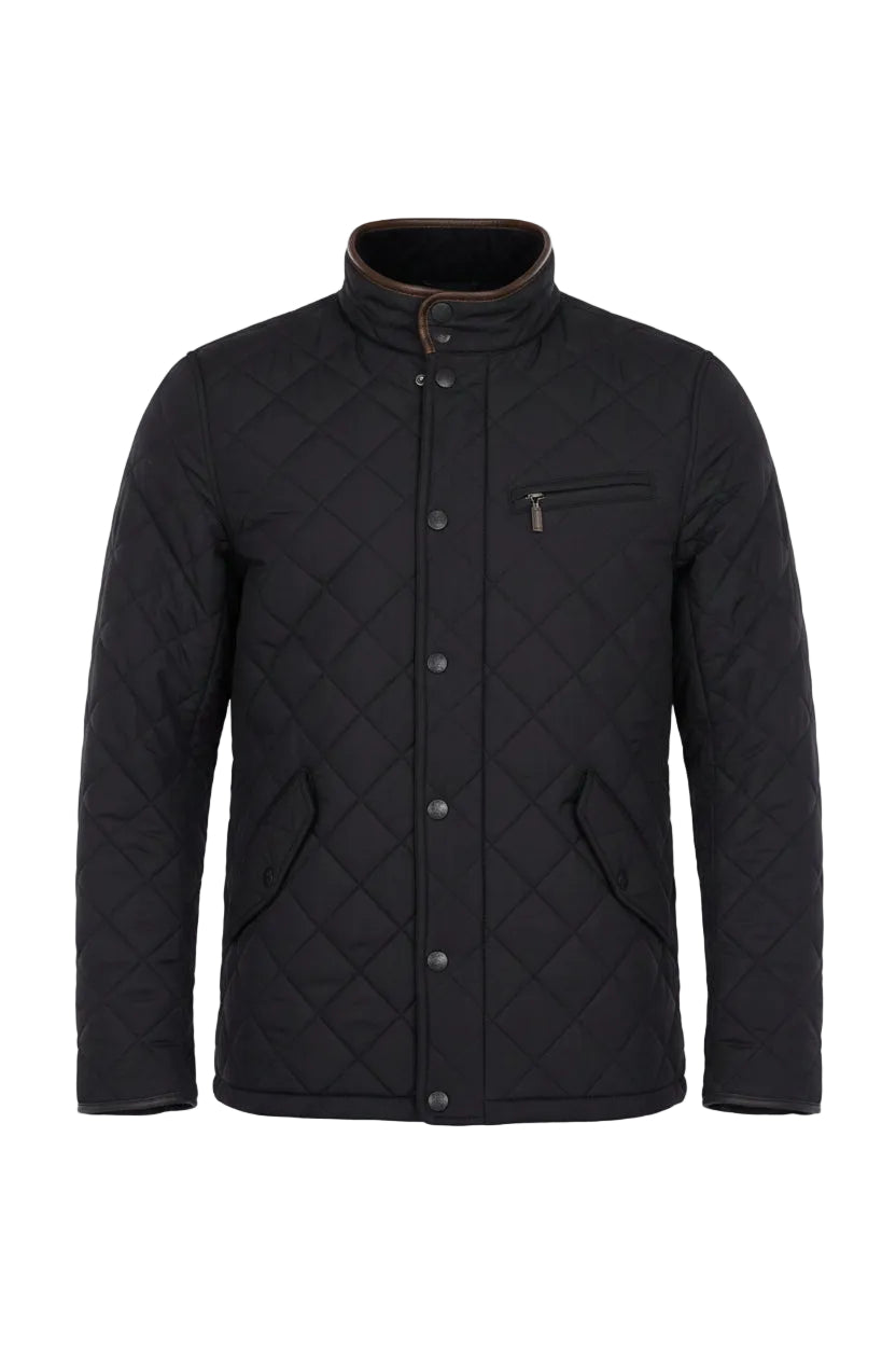Mens Quilted Jacket - Navy