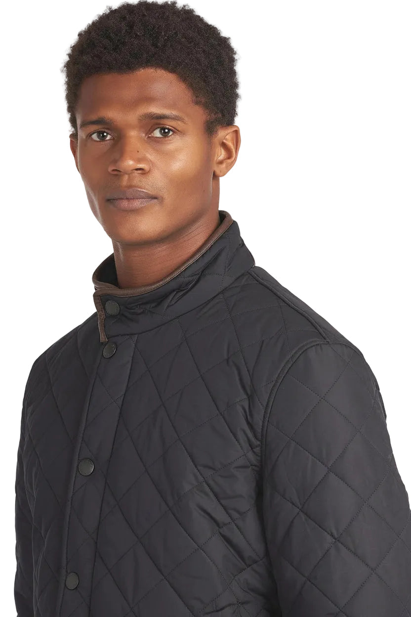 Mens Quilted Jacket - Navy