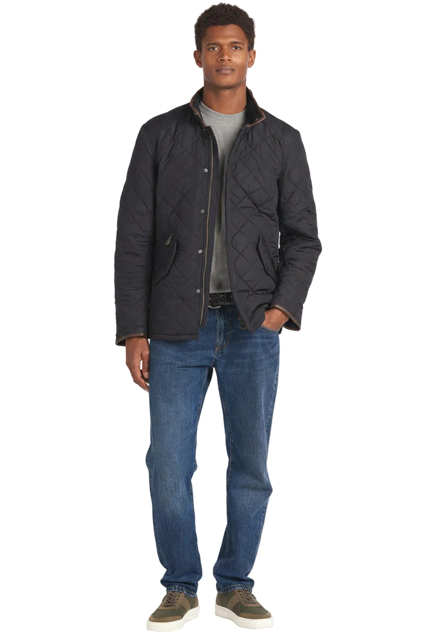 Mens Quilted Jacket - Navy