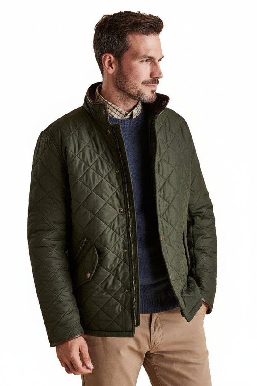 Mens Quilted Jacket - Sage